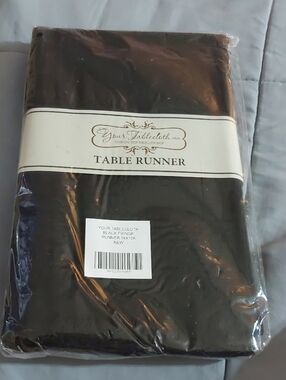 Black Table Runner